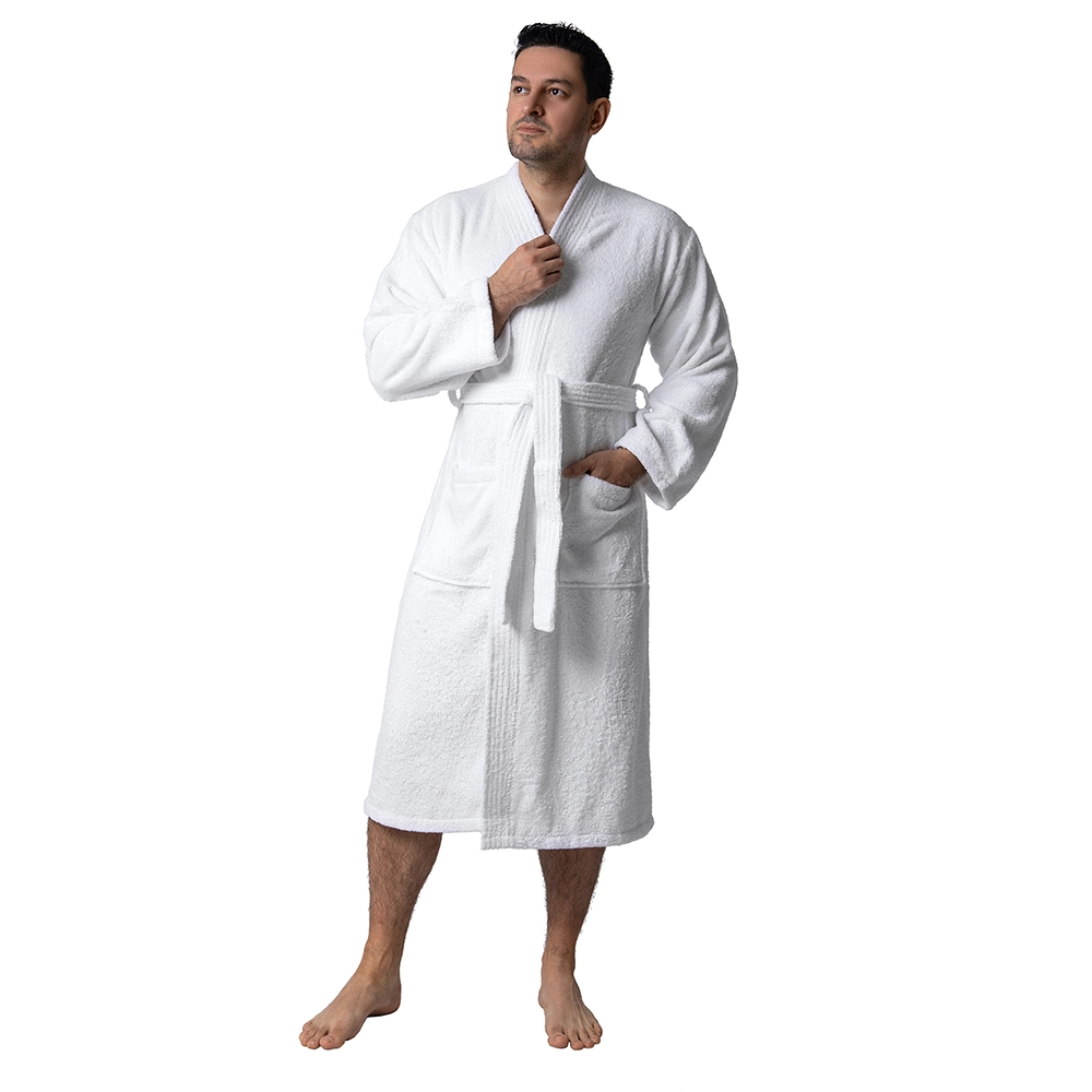Men :: Robes :: Terry Cloth Robes :: 100% Turkish Cotton Gray Terry Kimono  Bathrobe - Wholesale bathrobes, Spa robes, Kids robes, Cotton robes, Spa  Slippers, Wholesale Towels