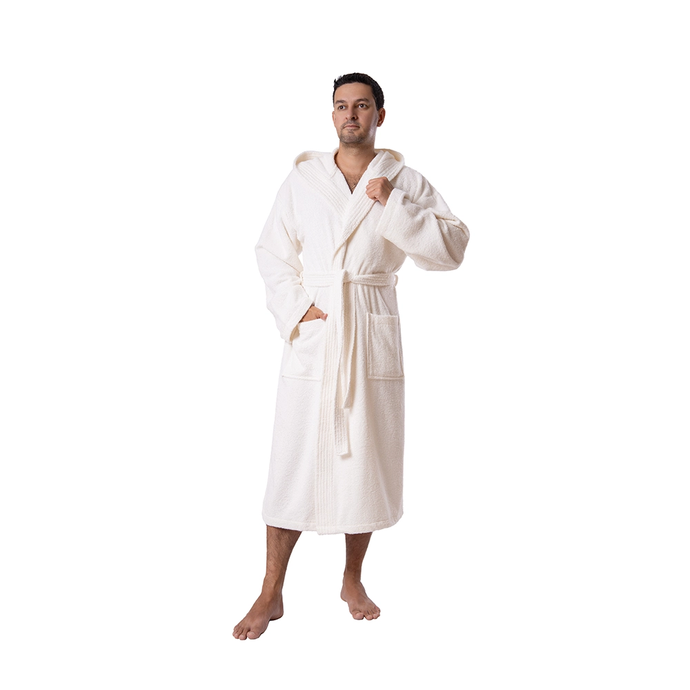 Terry hooded robe